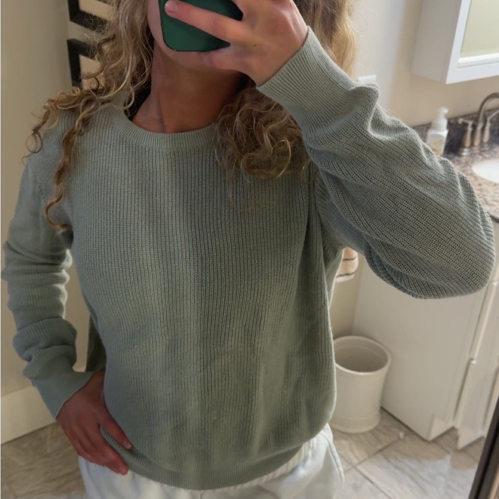 John galt sage green sweater